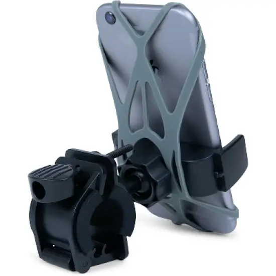 Universal Kids&rsquo; & Adult Bike Phone Mount &ndash; Adjustable 360&deg; Rotating Clamp for Smartphones on Bikes, Scooters & Strollers (Green & Grey Options) image {5}