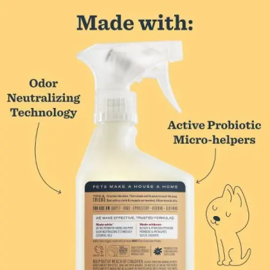 Mrs. Meyer's Clean Day Orange Blossom Scent Pet Stain Remover and Odor Fighter - 16 fl oz image {5}