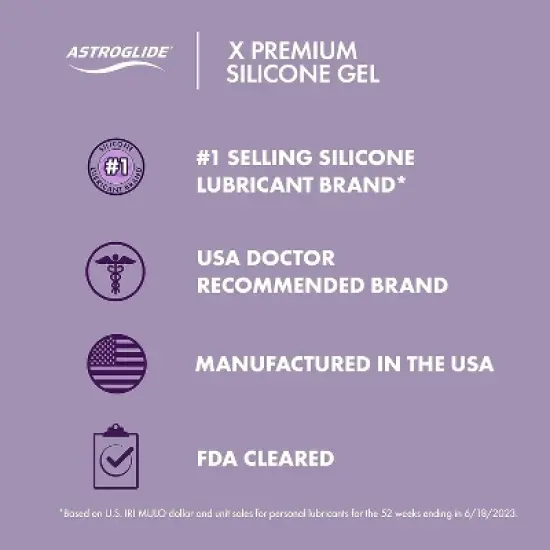 Astroglide Waterproof Silicone Gel 3Oz image {3}