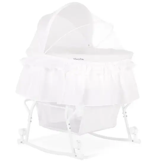 Dream On Me Lacy Portable 2-in-1 Bassinet, Black image {9}