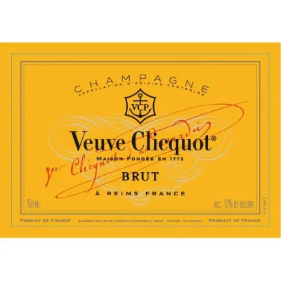Veuve Clicquot Yellow Label Brut Champagne - 750ml Bottle image {1}