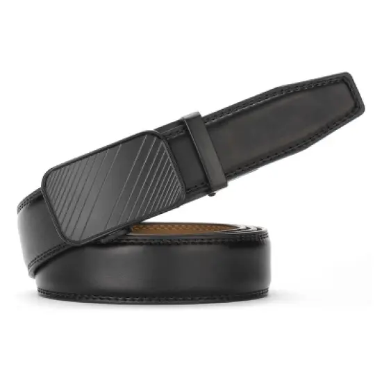 Men's Modern Striped Ratchet Belt image {1}