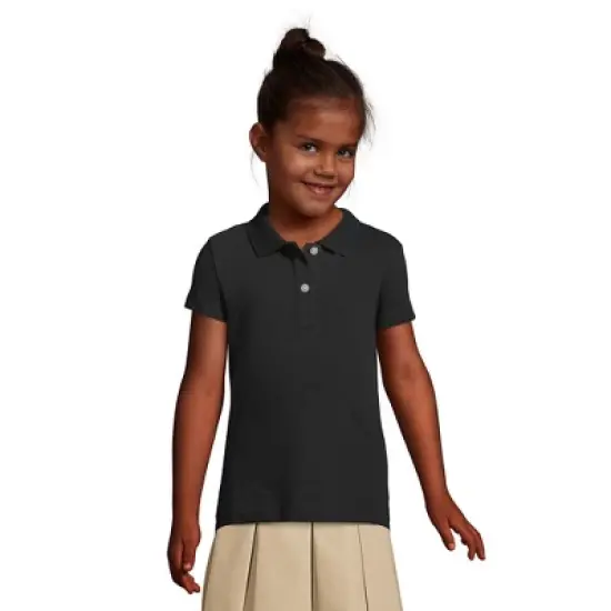 Lands' End School Uniform Girls Short Sleeve Feminine Fit Mesh Polo Shirt image {2}