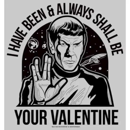 Men's Star Trek Spock Always Shall Be Valentine Sweatshirt image {2}
