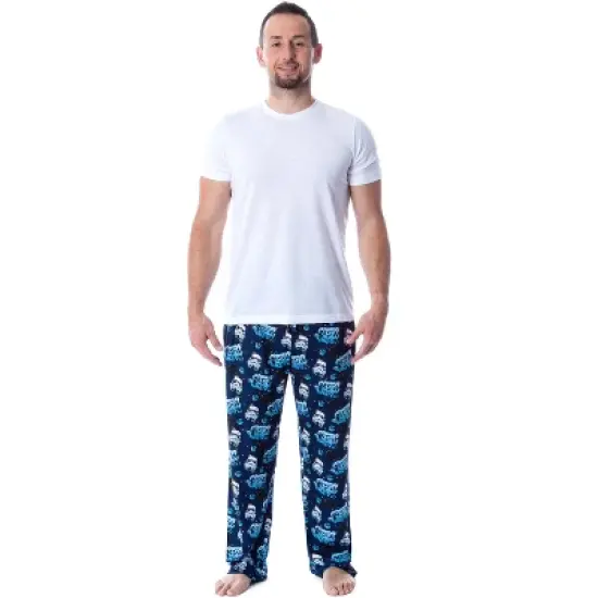 Star Wars Stormtrooper Mens' Graffiti Allover Loungewear Pajama Pants Blue image {3}