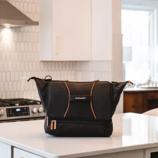 HOTLOGIC Max Portable 9" x 13" Food Warmer and Carrying Bag (Black) image {2}