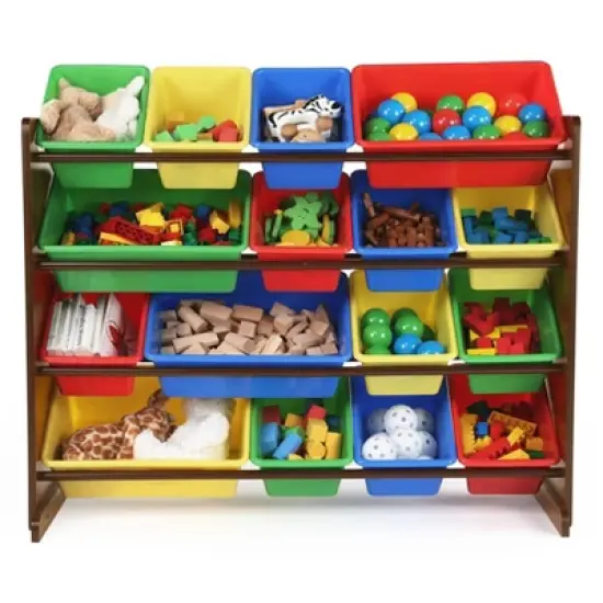 Discover Supersized Toy Storage Bin Organizer Dark Wood - Humble Crew image {2}