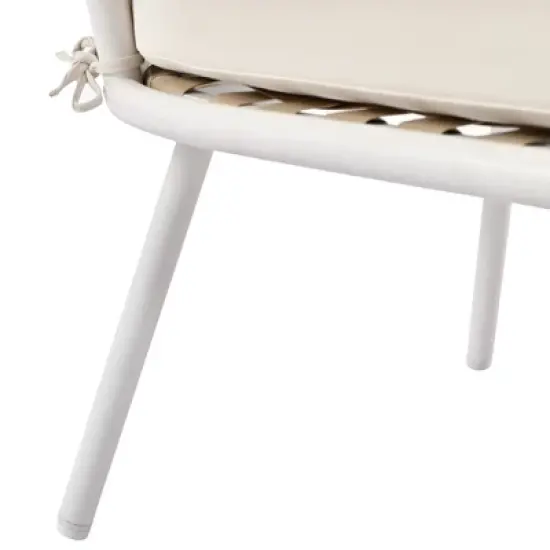 GlasFlength Patio Seating Sets, Transform Outdoor Space with Comfort and Relax in Style, Premium Outdoor Lounge Sets, Beige, 51.2"*27.8"*28" image {4}