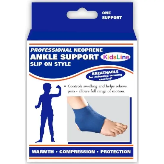 OTC KidsLine Ankle Support, Slip-on Style, Neoprene, Black image {2}