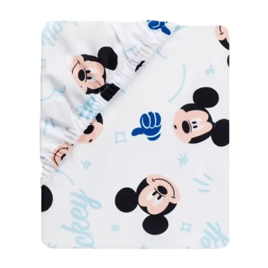 Lambs & Ivy Forever Mickey Mouse Fitted Crib Sheet image {2}
