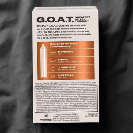 Trojan Goat Non Latex Condoms - 10ct image {2}