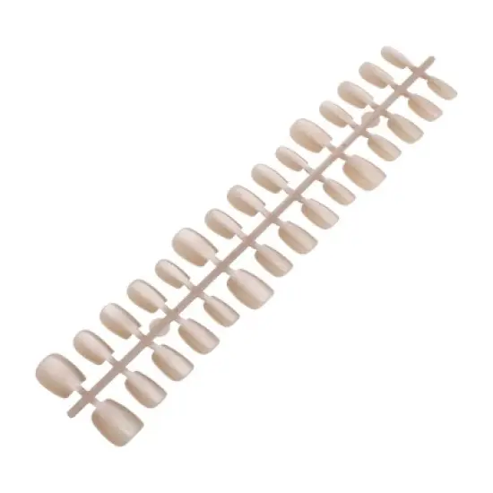 Unique Bargains Women's Full Coverage Fake Nails XS Gray Pink 1 Pc image {5}