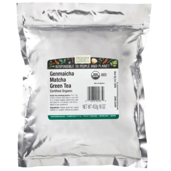 Frontier Co-op Organic Genmaicha Matcha Green Tea, 16 oz (453 g) image {1}