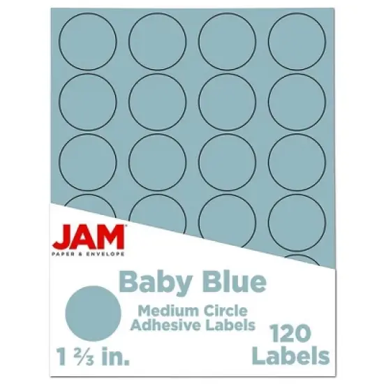 JAM Paper Circle Sticker Seals 1 2/3" 120ct image {4}