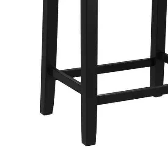 24" Fiddler Wood Backless Counter Height Barstool Black - Hillsdale Furniture image {6}
