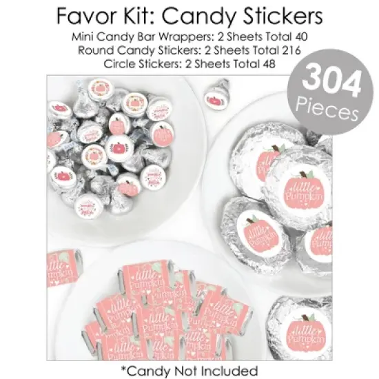 Big Dot of Happiness Girl Little Pumpkin - Fall Birthday Party or Baby Shower Supplies - Banner Decoration Kit - Fundle Bundle image {6}