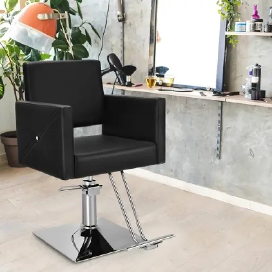 Costway Salon Chair for Hair Stylist Adjustable Swivel Hydraulic Barber Styling Chair image {1}