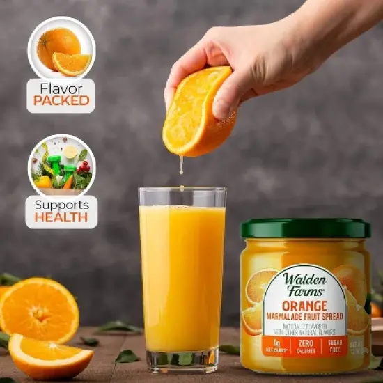 Walden Farms Orange Marmalade Fruit Spread &ndash; 12 oz Bottle, Guilt-Free Sweetness image {3}