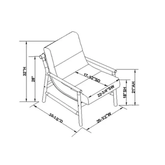 Holly Sling Back Accent Chair Cream/Natural - Threshold&trade; designed with Studio McGee Assembly Required image {6}