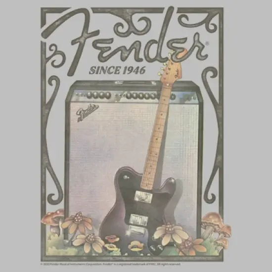 Women's Fender Since 1946 Retro Poster T-Shirt image {1}