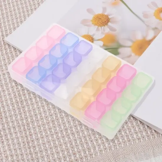 Unique Bargains Nail Art Decoration Storage Box 1 Set image {4}