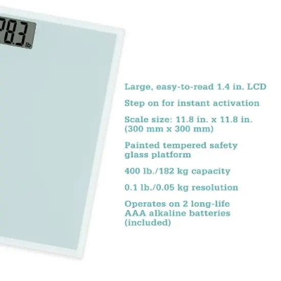 Thinner Glass Weight Scale Silver image {5}