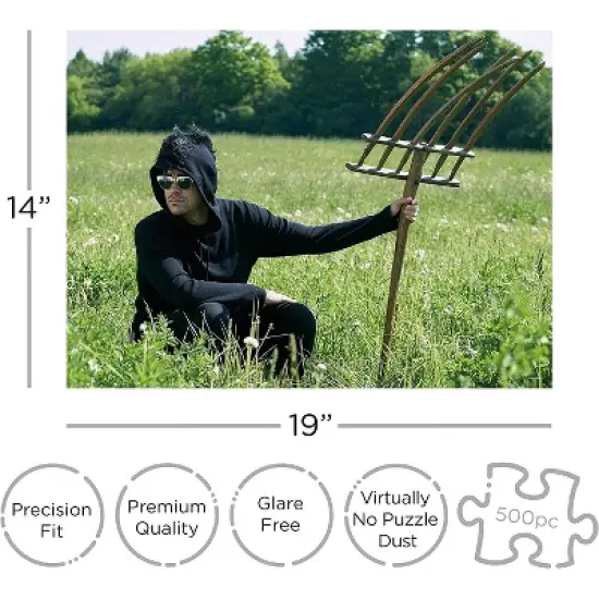 Aquarius Puzzles Schitts Creek Pitchfork 500 Piece Jigsaw Puzzle image {1}