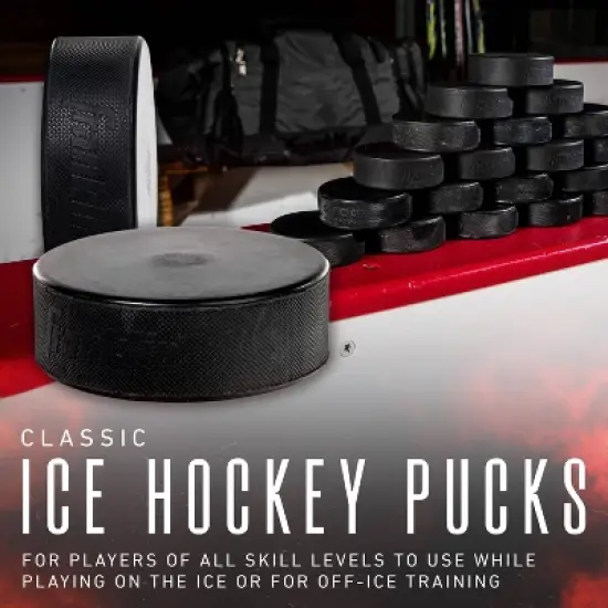 Franklin Sports Ice Hockey Puck - Black image {6}