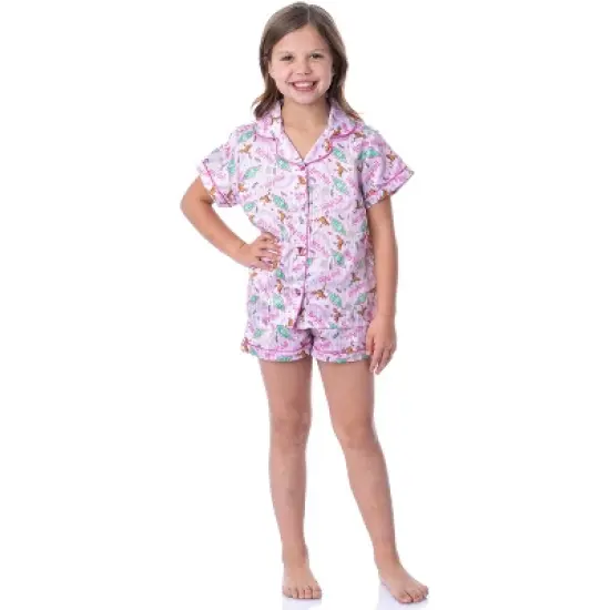Harry Potter Girls' Honeydukes Wizarding World Sleep Pajama Set Shorts Pink image {1}