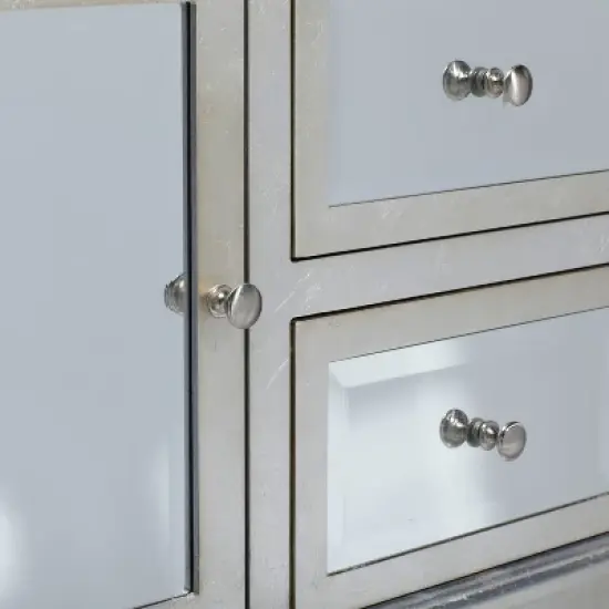 Glam Mirrored Sideboard Silver - Olivia & May image {5}