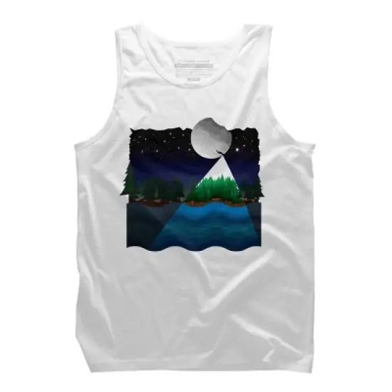 Men's Design By Humans Christmas night By recklessframee Tank Top image {6}