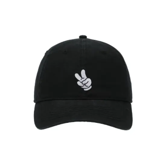 Disney Mickey Mouse Glove Black Unstructured Baseball Cap image {1}