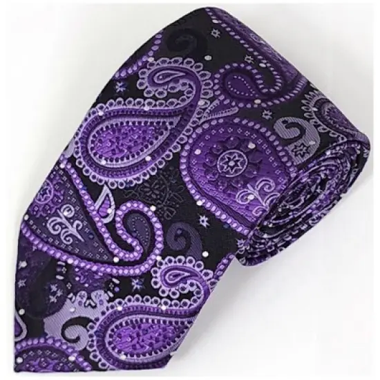 Men's Paisley 3.35 Inch Wide And 58 Inch Long Woven Neckties image {13}