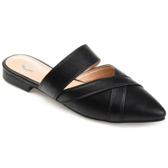 Journee Collection Womens Stasi Tru Comfort Foam Slip On Pointed Toe Mules Flats image {9}