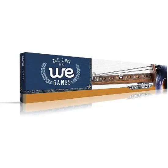 WE Games Shoot The Moon - a Classic 1940's Nostalgia Game - Dark Stained Solid Wood - 17.5 inches image {4}