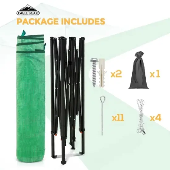 EAGLE PEAK Lean-to Portable Walk-in Greenhouse image {8}