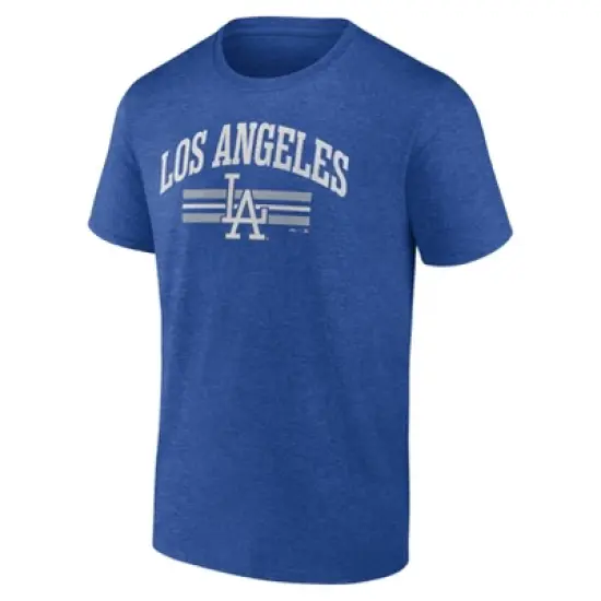 MLB Los Angeles Dodgers Men's Bi-Blend Short Sleeve T-Shirt image {3}