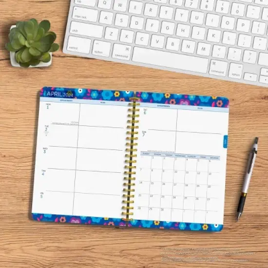 Browntrout 2024 Weekly/Monthly Planner 7.5"x7.125" Turnowsky House Color Code Foiled image {5}