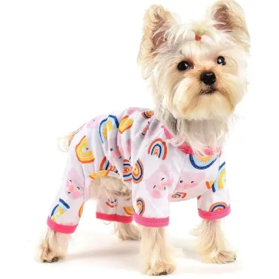 Paaaawaters Dog Jumpsuit Cute Animal Print Puppy Pajamas Soft Lightweight Post Surgery Recovery Pets Onesie image {8}