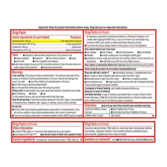 Sudafed PE Head Congestion + Flu Severe Tablets - 24ct image {1}