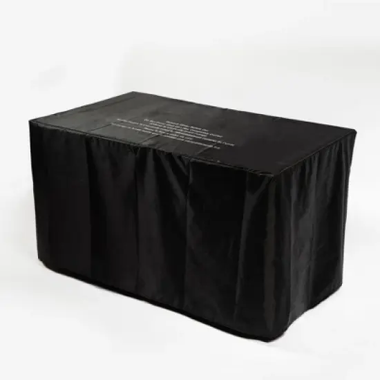 Christopher Knight Home Wayne 50,000 BTU Outdoor Square Propane Fire Pit Table with Rain Cover and Glass Wind Guard image {4}