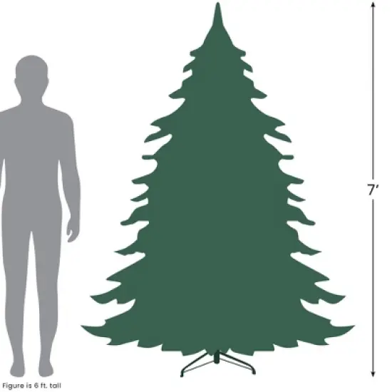 Northlight 7' Prelit Artificial Christmas Tree Metallic Sheer Champagne Tinsel - Clear Lights image {7}