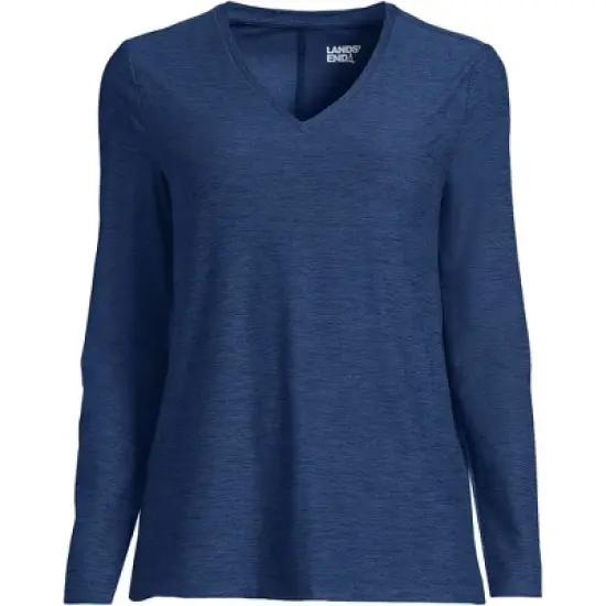 Lands' End Women's Long Sleeve Performance V-Neck Top image {6}