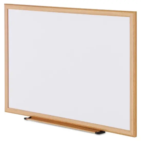 UNIVERSAL Dry Erase Board Melamine 36 x 24 Oak Frame 43619 image {2}