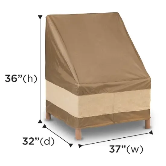 ANYWEATHER Waterproof Furniture Cover for Rain, Snow, and Debris, Brown image {3}