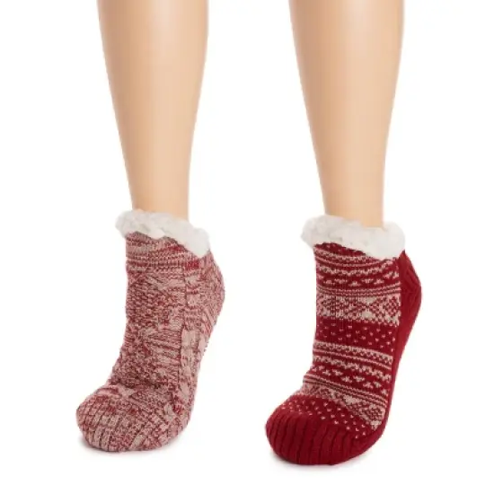 MUK LUKS Women's 2 Pack Short Cabin Sock image {6}