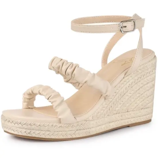 Perphy Espadrille Platform Ankle Strap Wedge Heel Sandals for Women image {7}