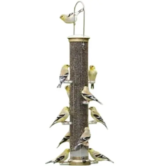 Aspects Quick-Clean Thistle Tube Feeder, Large, Antique Brass, 20-Inch image {1}