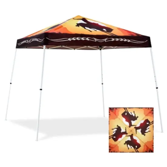 EAGLE PEAK Slant Leg Pop-up Canopy Tent Easy One Person Setup Instant Outdoor Beach Canopy Folding Portable Sports Shelter image {19}