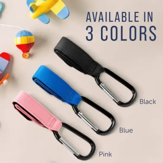 Maplefield [2 Pack] Stroller Hooks for Bags to Organize Your Day Out - Stroller Hooks for Hanging Bags image {6}